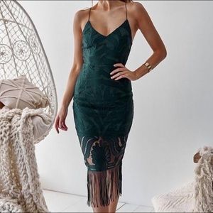 Two Sisters the Label Green Lace Dress